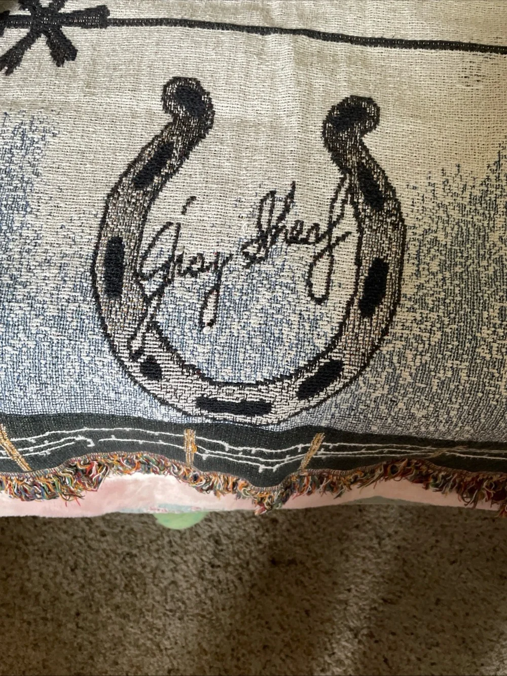 Western ,Rustic .Cowboy Tapestry Throw